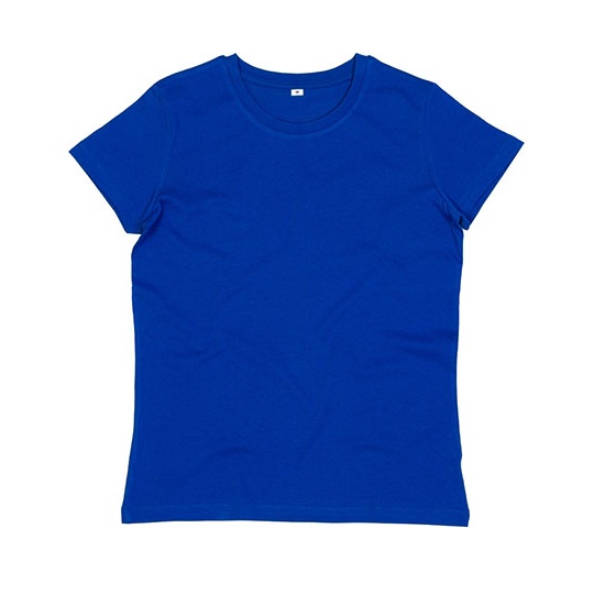T-shirt Damski Dopasowany Bawelna Organiczna P02 - Royal