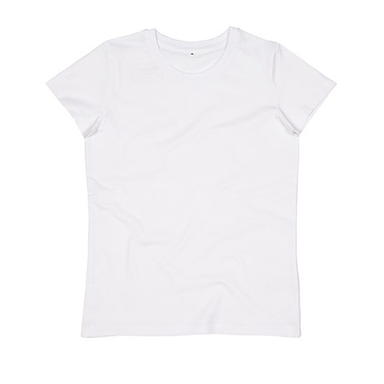 T-shirt Damski Dopasowany Bawełna Organiczna P02 - White