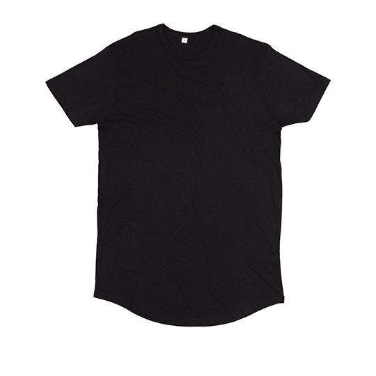 Meska koszulka dluga oversize P126 - Black