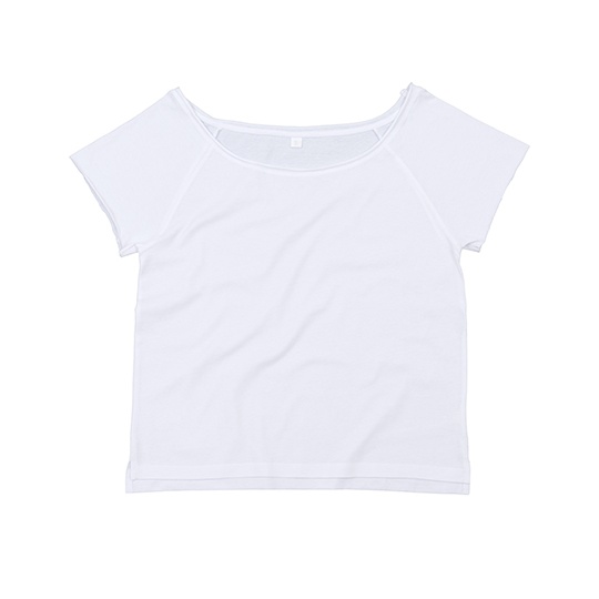 Koszulka Damska Oversize Bawelniana P129 - White