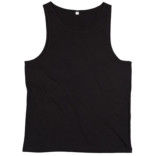 Bezrękawnik Dopasowany Bawełna Organiczna P133 - Black