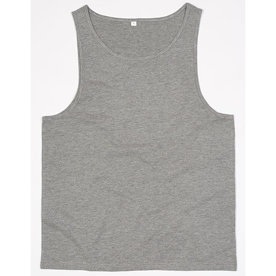 Bezrekawnik Dopasowany Bawelna Organiczna P133 - Heather Grey Melange