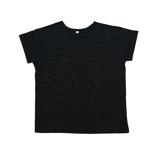 T-shirt Damski Oversize Bawelna Organiczna P193 - Black