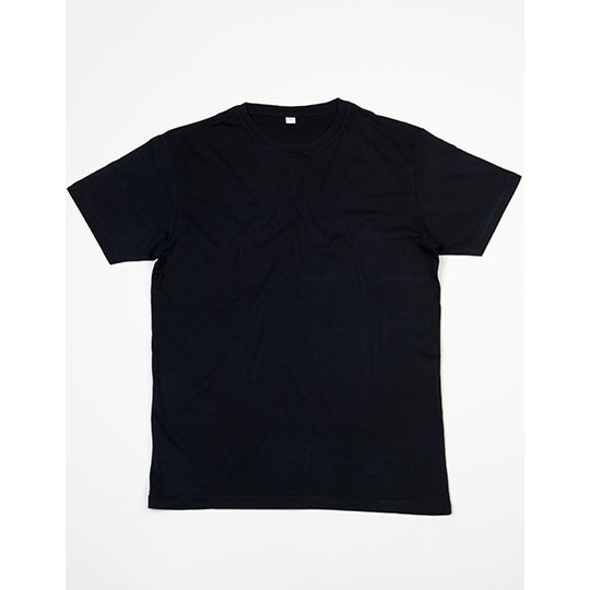 T-shirt Męski Slim Bawełna Organiczna P68 - Black