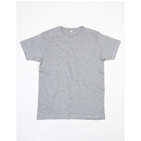 T-shirt Męski Slim Bawełna Organiczna P68 - Heather Grey Melange
