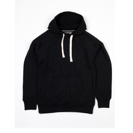 Bluza z kapturem klasyczna raglanowa P73 - Black