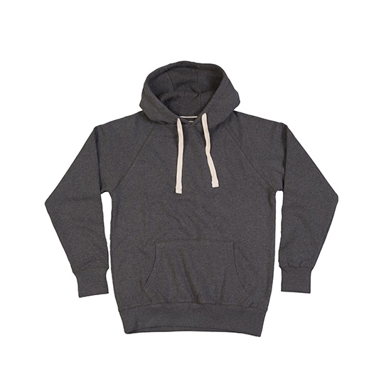 Bluza z kapturem Klasyczna Bawelna Organiczna P73 - Charcoal Grey Melange