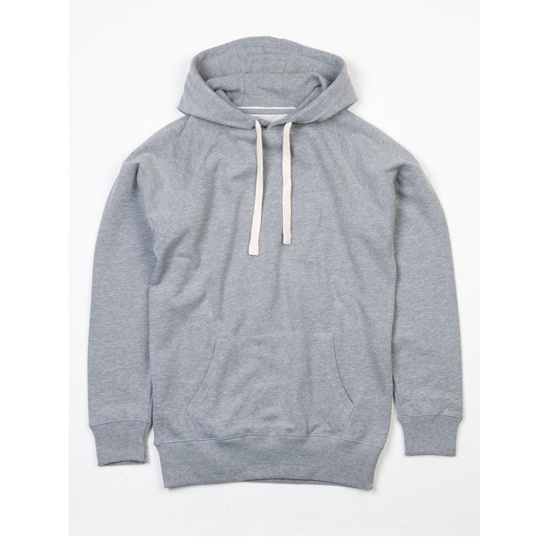 Bluza z kapturem Klasyczna Bawełna Organiczna P73 - Heather Grey Melange