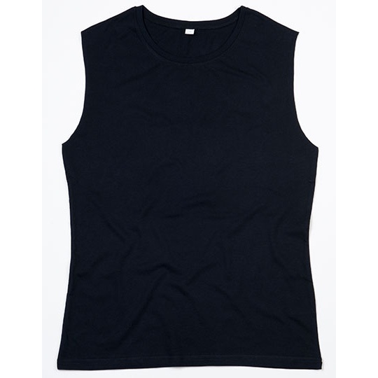Długi damski tank top P82 - Black