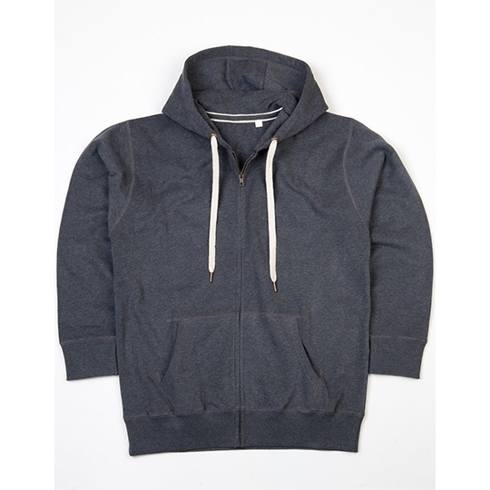 Bluza Meska Klasyczna Bawelna Organiczna Zamek P83 - Charcoal Grey Melange