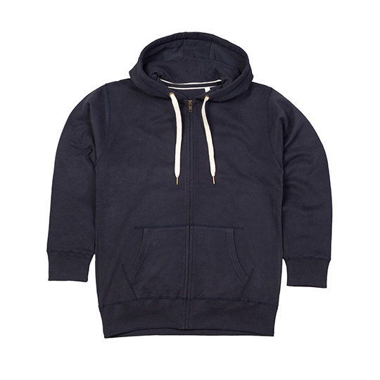 Bluza Meska Klasyczna Bawelna Organiczna Zamek P83 - Dark Navy
