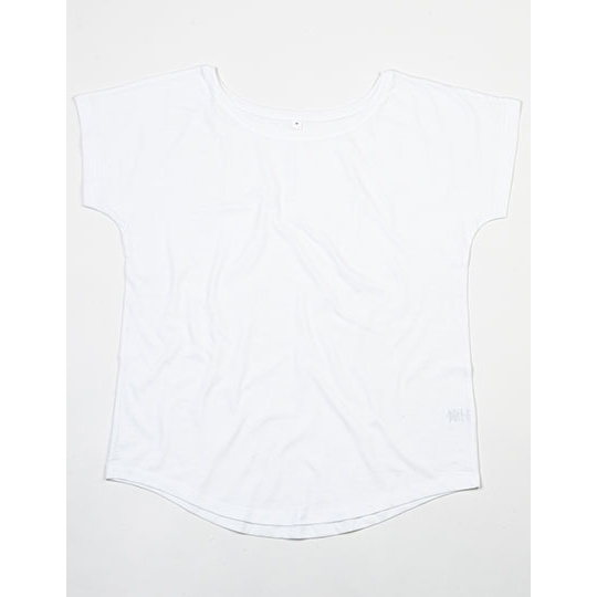 T-shirt Damski Oversize Bawelna Czesana P91 - White