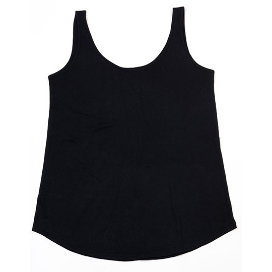Damska koszulka bez rekawow oversize P92 - Black