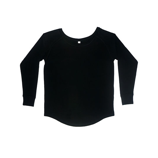Koszulka Damska Oversize Bawełna Organiczna P97 - Black