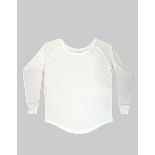 Koszulka Damska Oversize Bawelna Organiczna P97 - White
