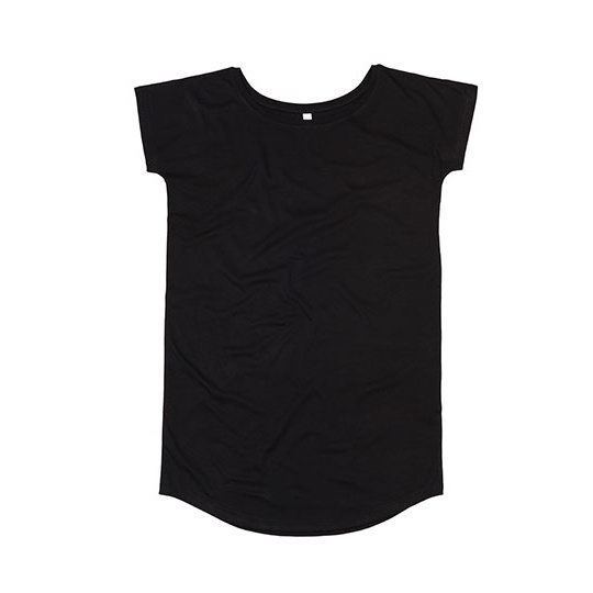 Sukienka T-shirt Dluga Bawelna Organiczna P99 - Black