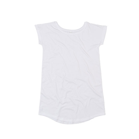 Sukienka T-shirt Dluga Bawelna Organiczna P99 - White