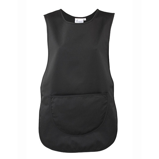 Fartuch Damski Bez Rekawow Twill PW171 - Black