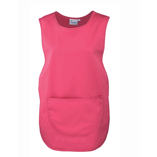 Fartuch Damski Bez Rekawow Twill PW171 - Fuchsia (ca. Pantone 219C)