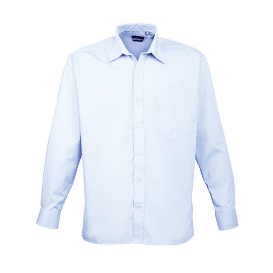 Koszula Klasyczna Popelinowa Latwa Pielegnacja PW200 - Light Blue (ca. Pantone 2717C)