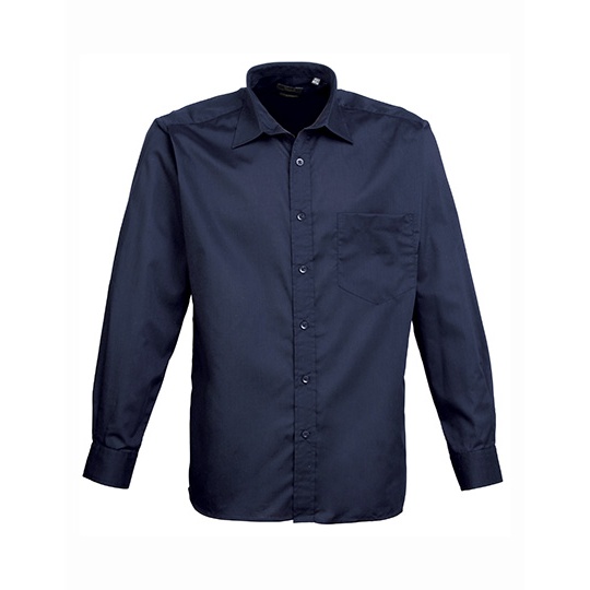 Koszula Klasyczna Popelinowa Latwa Pielegnacja PW200 - Navy (ca. Pantone 2378C)