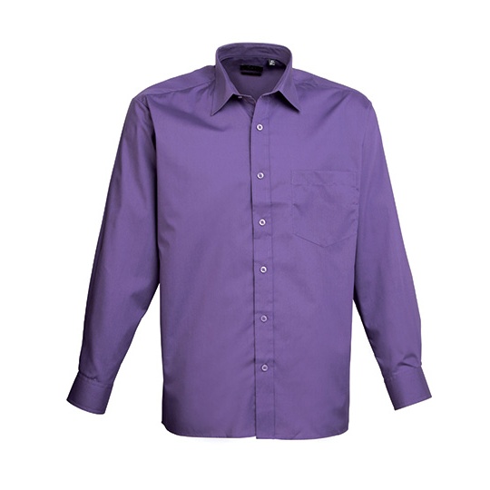 Koszula Klasyczna Popelinowa Latwa Pielegnacja PW200 - Purple