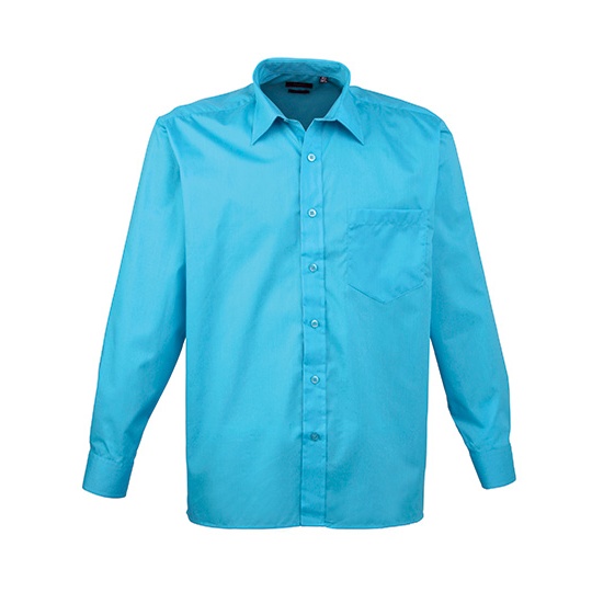Koszula Klasyczna Popelinowa Latwa Pielegnacja PW200 - Turquoise (ca. Pantone 7703C)