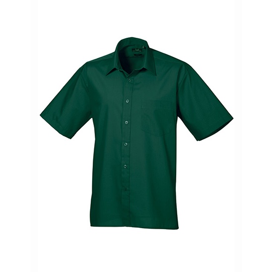 Koszula Klasyczna Popelinowa Latwa Pielegnacja PW202 - Bottle Green
