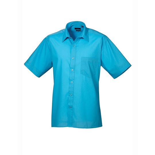 Męska koszula klasyczna PW202 - Turquoise