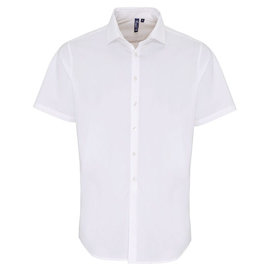 Koszula Meska Slim Popelina Strecz PW246 - White