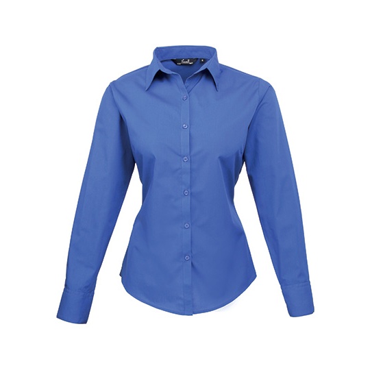 Koszula Damska Klasyczna Popelinowa Latwa Pielegnacja PW300 - Royal (ca. Pantone 7686C)