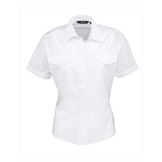 Damska koszula pilotka PW312 - White
