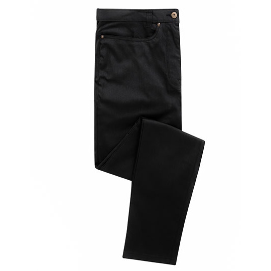 Spodnie Męskie Slim Chino Elastyczne PW560 - Black (ca. Pantone Black C)
