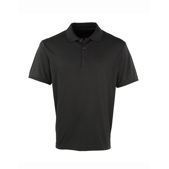 Koszulka Polo Slim Oddychająca PW615 - Black (ca. Pantone Black C)