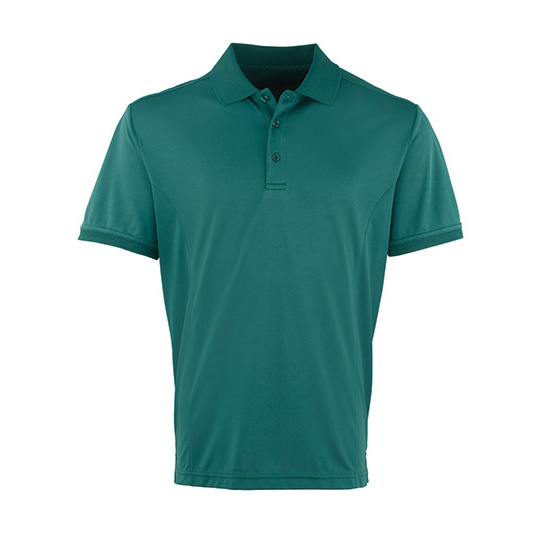Koszulka Polo Slim Oddychajaca PW615 - Bottle Green (ca. Pantone 560C)