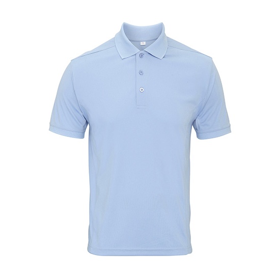 Koszulka Polo Slim Oddychajaca PW615 - Light Blue (ca. Pantone 2708C)
