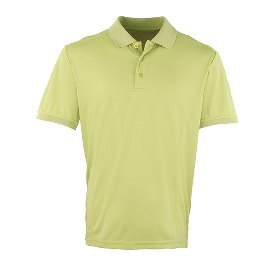 Męska koszulka polo Slim PW615 - Lime