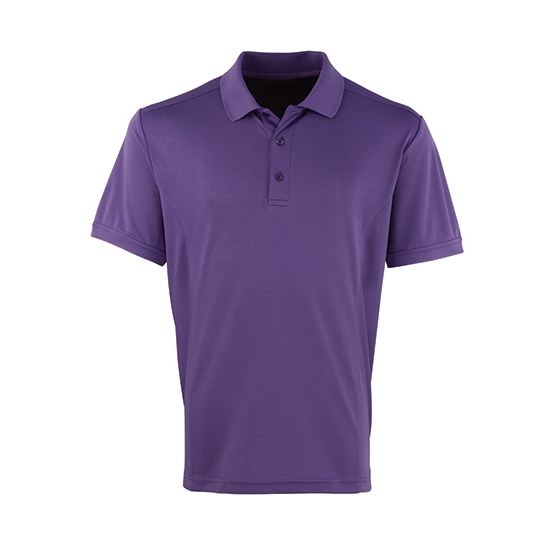 Koszulka Polo Slim Oddychajaca PW615 - Purple (ca. Pantone 269C)