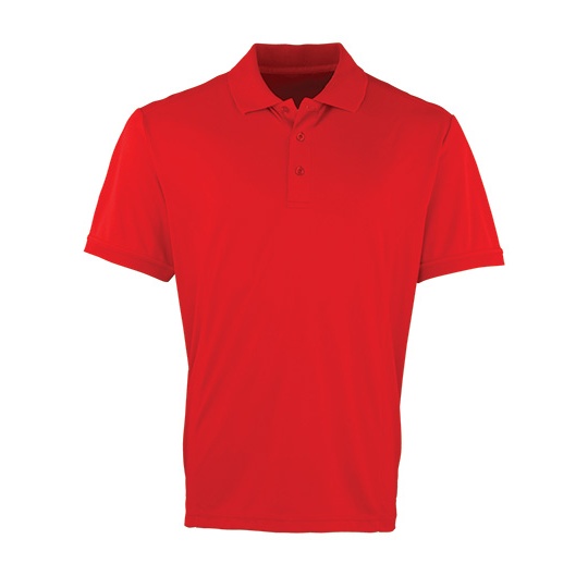 Koszulka Polo Slim Oddychająca PW615 - Red (ca. Pantone 200C)