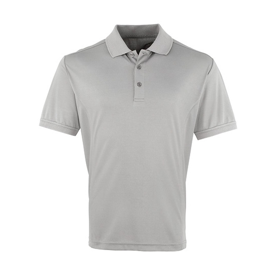 Koszulka Polo Slim Oddychajaca PW615 - Silver (ca. Pantone 428C)