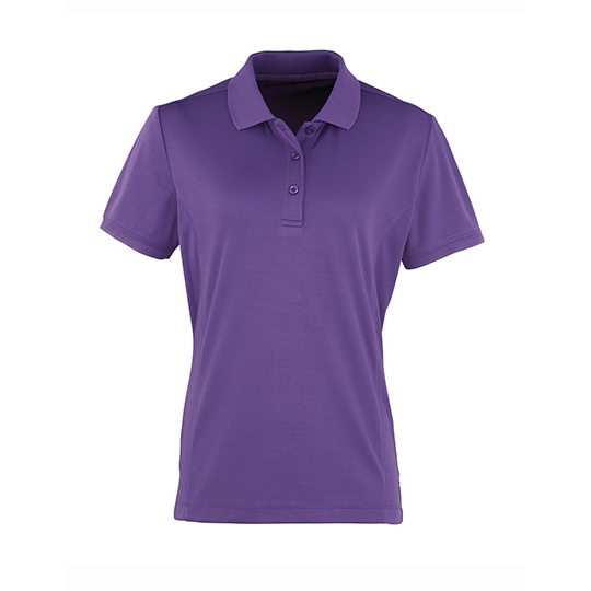 Koszulka Polo Damska Slim Poliester Pika Oddychajaca PW616 - Purple (ca. Pantone 269C)
