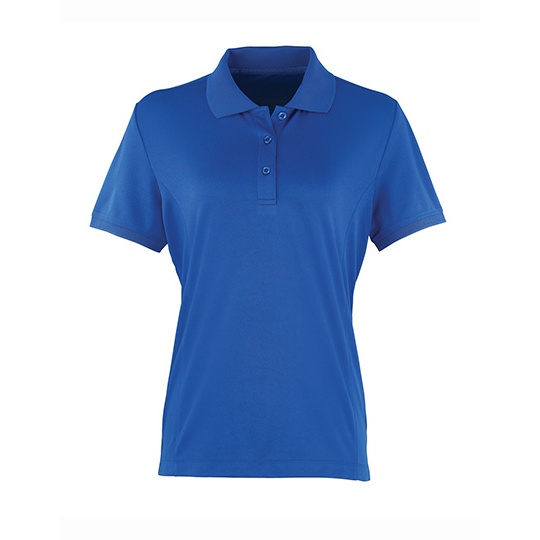 Koszulka Polo Damska Slim Poliester Pika Oddychajaca PW616 - Royal (ca. Pantone 286C)
