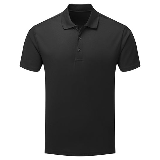Koszulka Polo Męska Recykling Odprowadzająca Wilgoć PW631 - Black (ca. Pantone Black C)