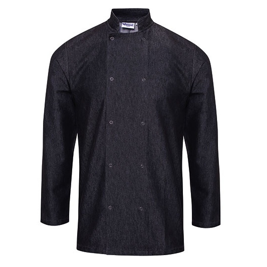 Kurtka Kucharska Denim PW660 - Black Denim (ca. Pantone 433C)