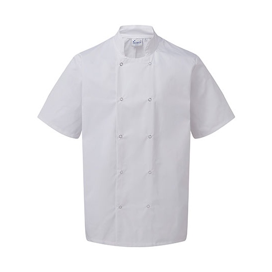 Marynarka Kucharska Krotki Rekaw Twill PW664 - White