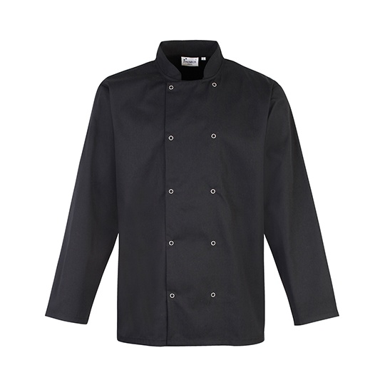 Marynarka Kucharska Twill Poliester Bawelna PW665 - Black