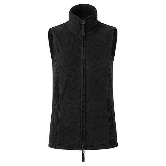 Bezrekawnik Damski Polarowy PW804 - Black (ca. Pantone Black C) & Black (ca. Pantone Black C)
