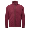 Bluza Meska Z Zamkiem Polarowa PW823 - Burgundy (ca. Pantone 209C) & Brown (ca. Pantone 4975C)