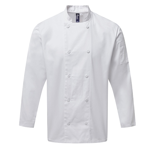 Bluza Kucharska Dlugi Rekaw Bawelna Twill PW903 - White