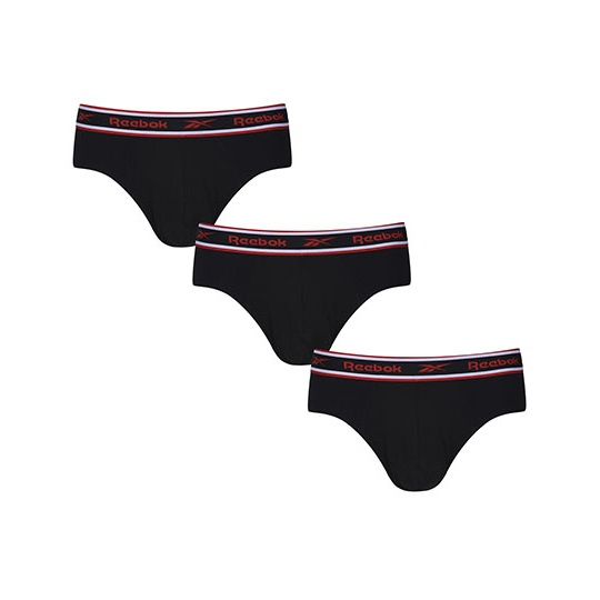 Slipy Klasyczne Bawełniane z Elastanem z Rozporkiem RBK8241 - Black & Black & Black